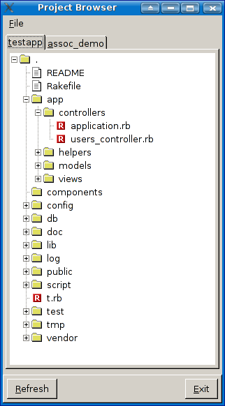 project browser